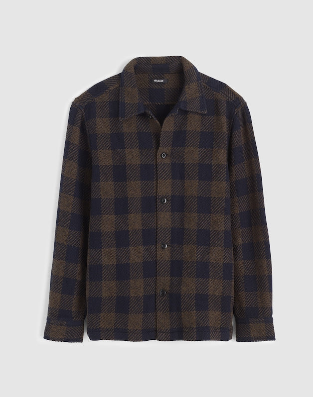 Twill Shirt-Jacket in Broken Plaid GRADIENT PLAID
