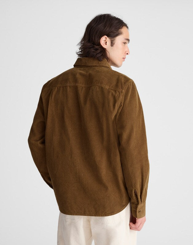 Corduroy Work Shirt WOODLAND BROWN