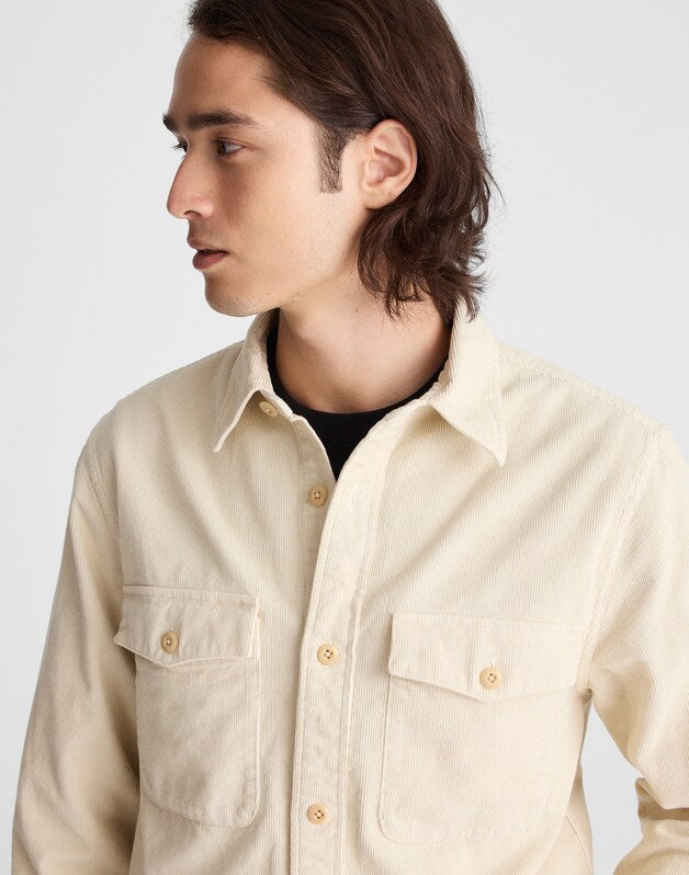 Corduroy Work Shirt OYSTER GREY