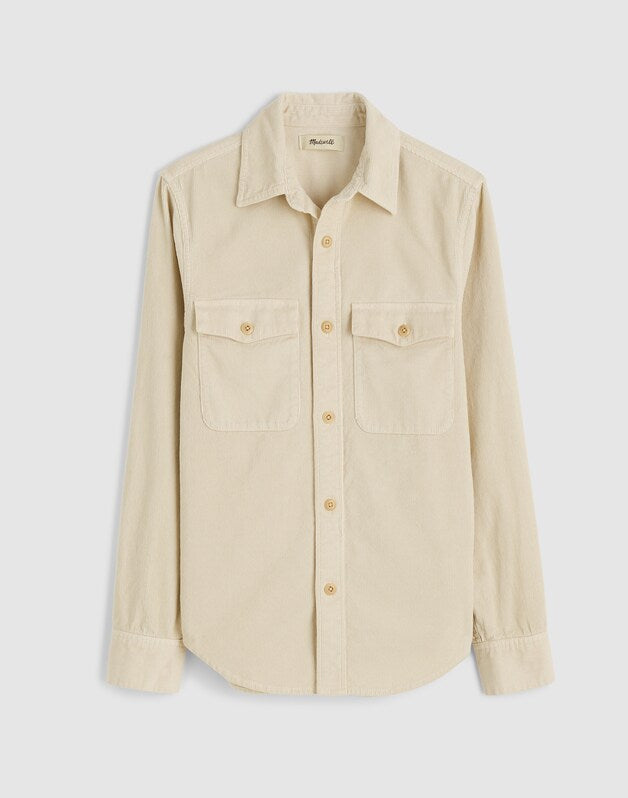 Corduroy Work Shirt OYSTER GREY