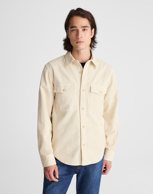 Corduroy Work Shirt OYSTER GREY