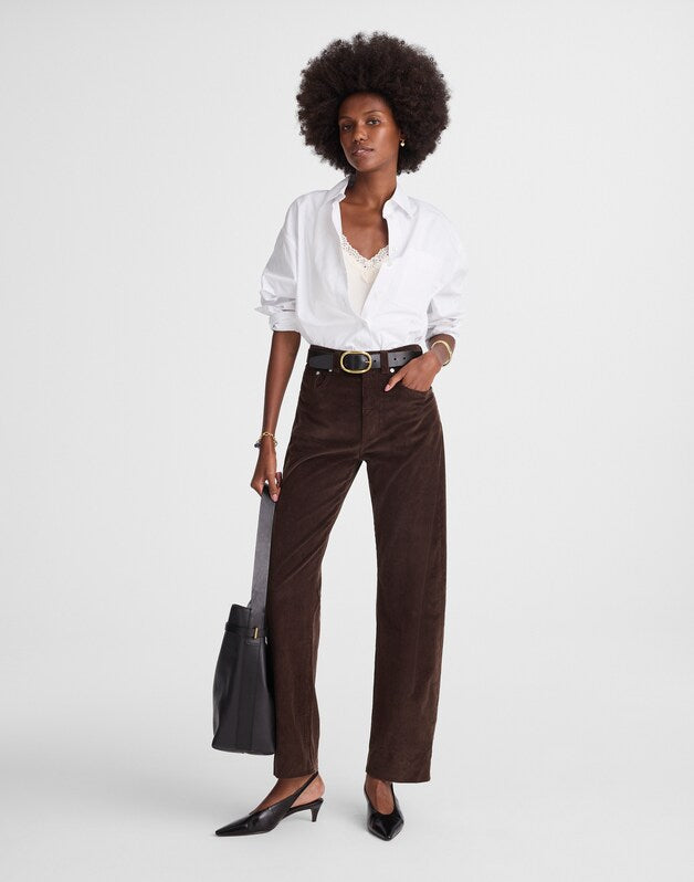 The Balloon Pant in Corduroy DARK CAROB