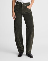 The Balloon Pant in Corduroy GRAPHITE GREEN