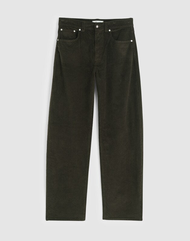 The Balloon Pant in Corduroy GRAPHITE GREEN