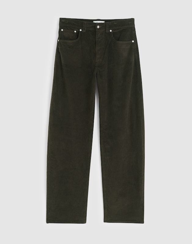 The Balloon Pant in Corduroy GRAPHITE GREEN