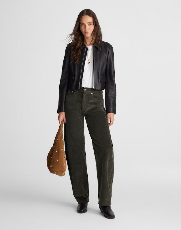 The Balloon Pant in Corduroy GRAPHITE GREEN