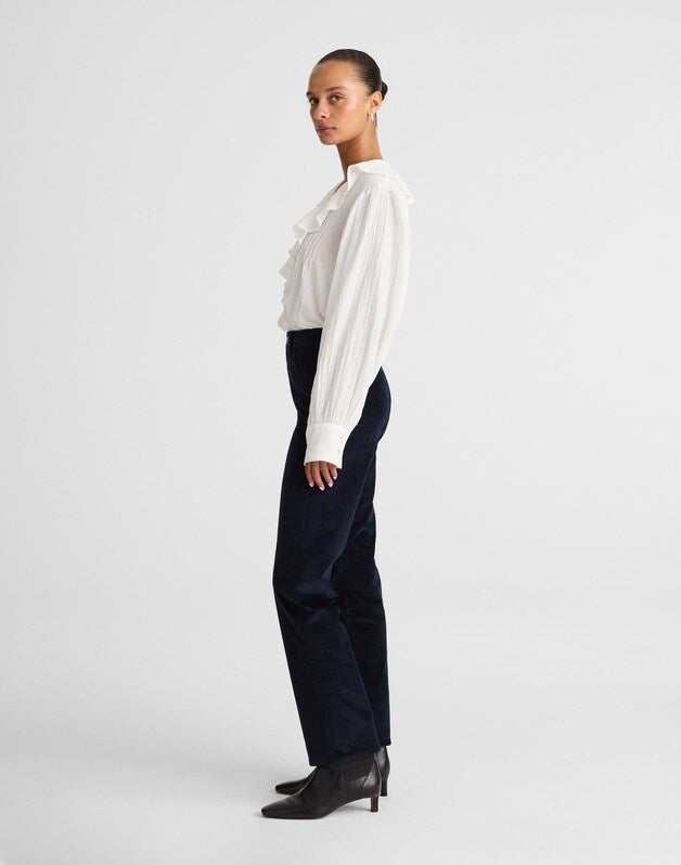 The Longline Straight Pant in Corduroy CLASSIC NAVY