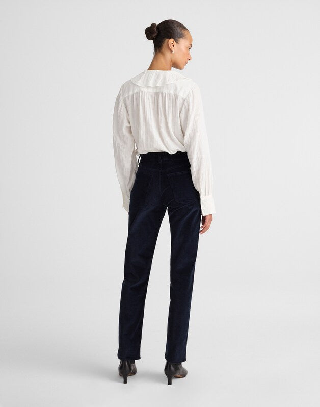 The Longline Straight Pant in Corduroy CLASSIC NAVY