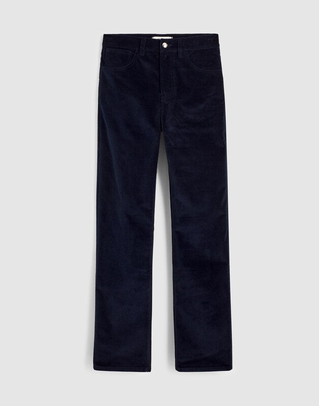 The Longline Straight Pant in Corduroy CLASSIC NAVY