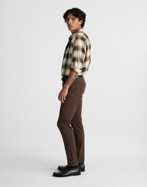 Athletic Slim Pants in Allday Twill DARK BROWN