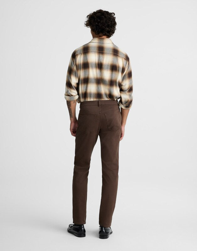 Athletic Slim Pants in Allday Twill DARK BROWN