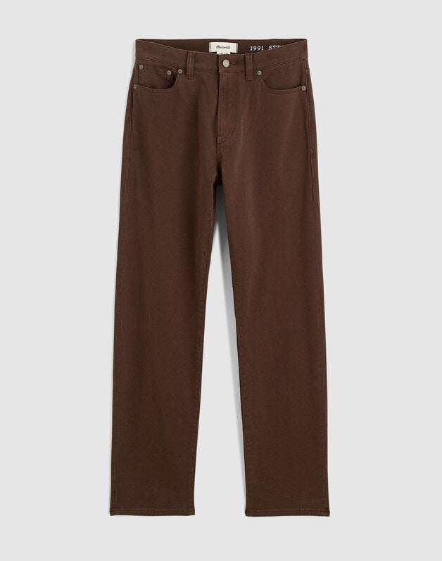 Athletic Slim Pants in Allday Twill DARK BROWN