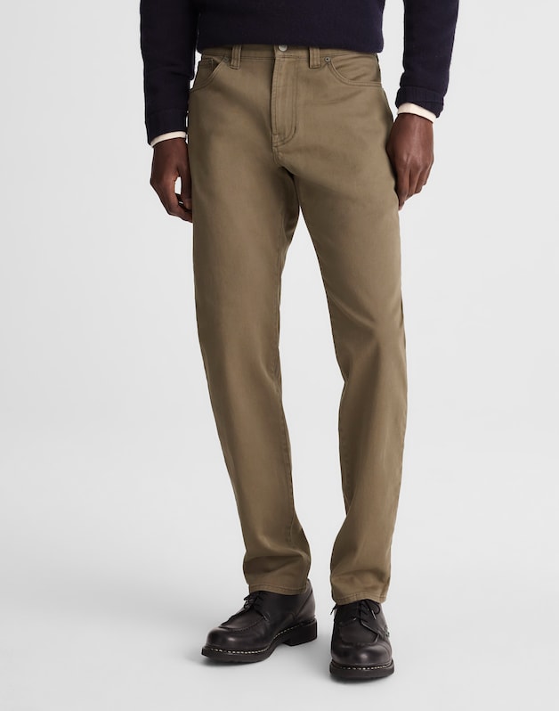 Athletic Slim Pants in Allday Twill RAW UMBER