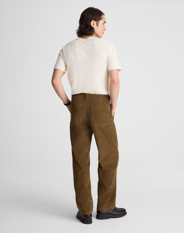 Fatigue Pants in Corduroy WOODLAND BROWN