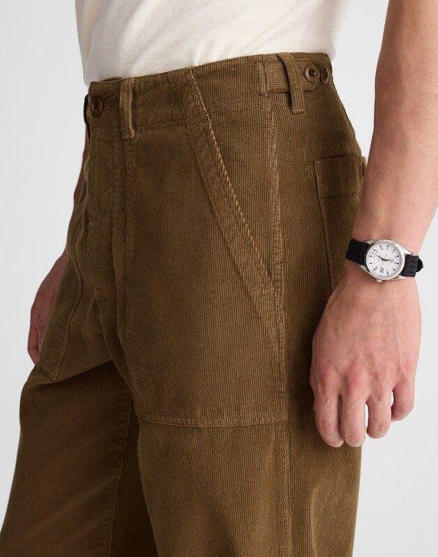 Fatigue Pants in Corduroy WOODLAND BROWN