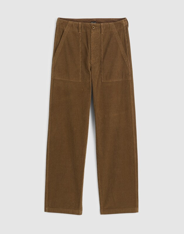 Fatigue Pants in Corduroy WOODLAND BROWN