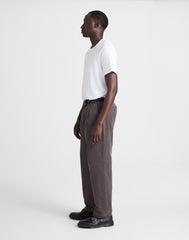Pleated Twill Trousers SOFT CHARCOAL