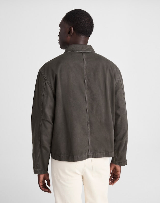 Patch-Pocket Work Jacket SOFT CHARCOAL