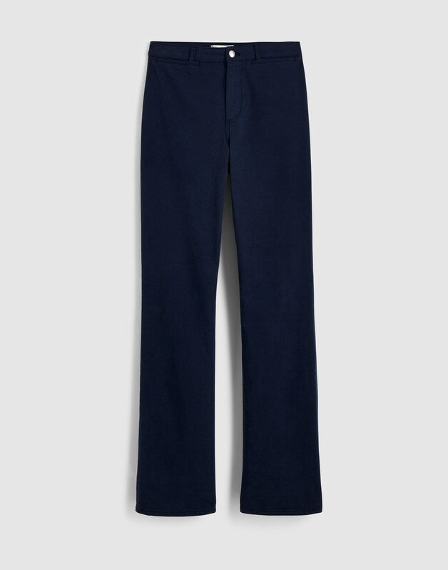 The Curvy Wide-Leg Pant in Garment-Dyed Twill MIDNIGHT NAVY