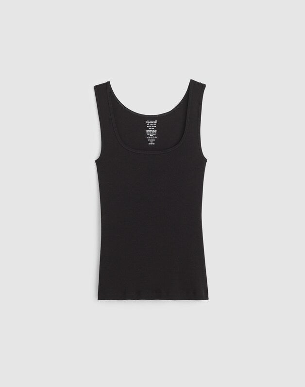 Scoopneck Tank JET BLACK