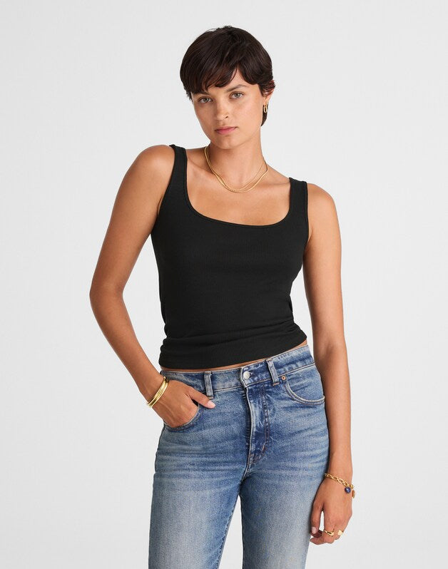 Scoopneck Tank JET BLACK