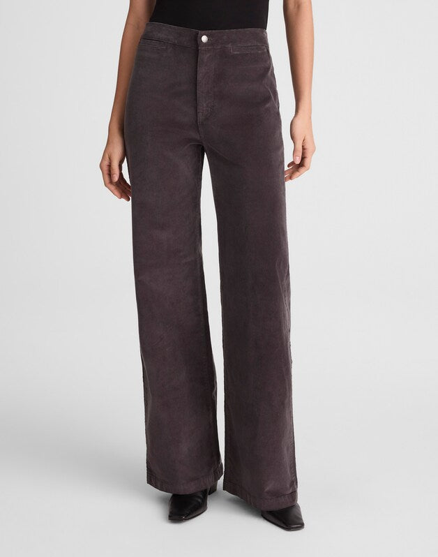 The Wide-Leg Pant in Corduroy BLACK COAL