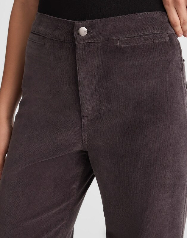 The Wide-Leg Pant in Corduroy BLACK COAL