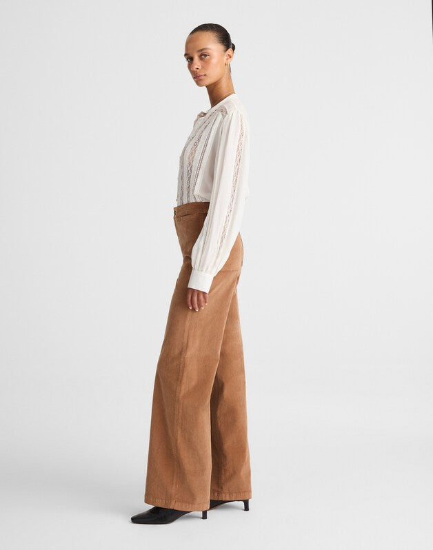 The Wide-Leg Pant in Corduroy TOASTED UMBER