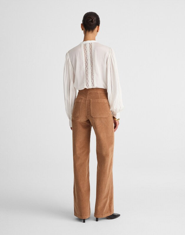 The Wide-Leg Pant in Corduroy TOASTED UMBER