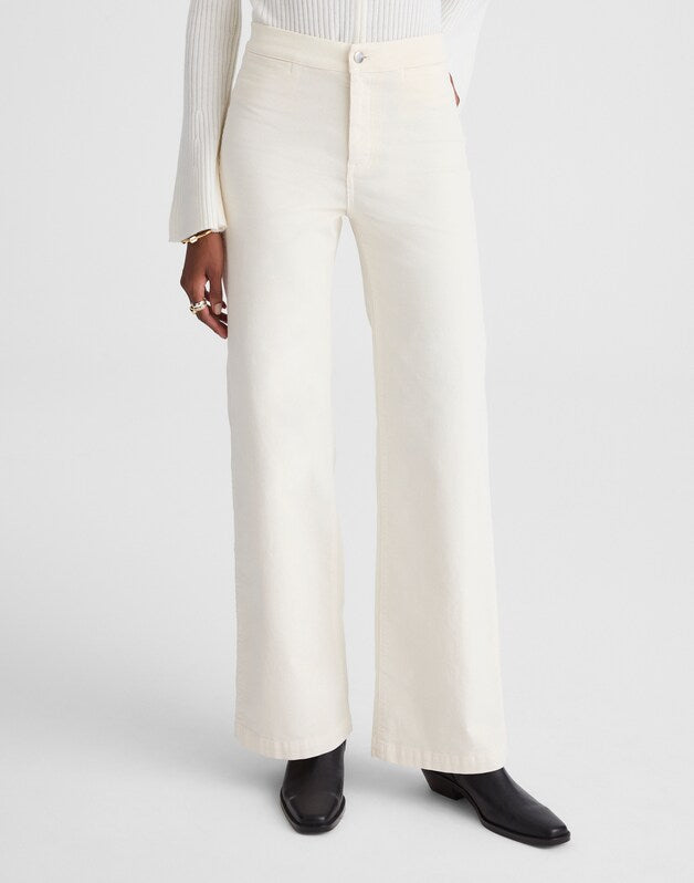 The Wide-Leg Pant in Corduroy VINTAGE IVORY