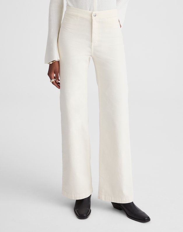 The Wide-Leg Pant in Corduroy VINTAGE IVORY