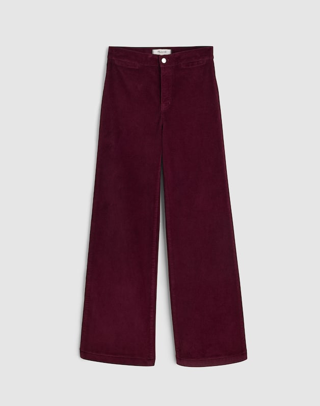 The Tall Wide-Leg Pant in Corduroy DARK POMEGRANATE