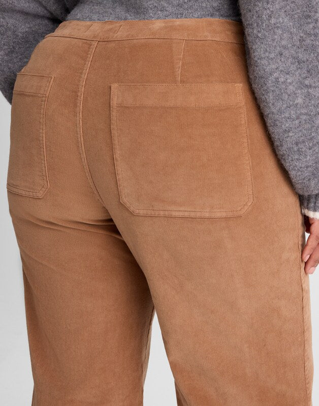 The Plus Wide-Leg Pant in Corduroy TOASTED UMBER