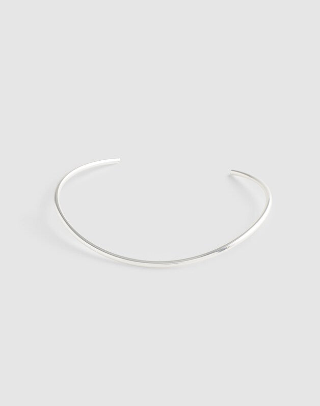 Wire Choker Necklace POLISHED SILVER