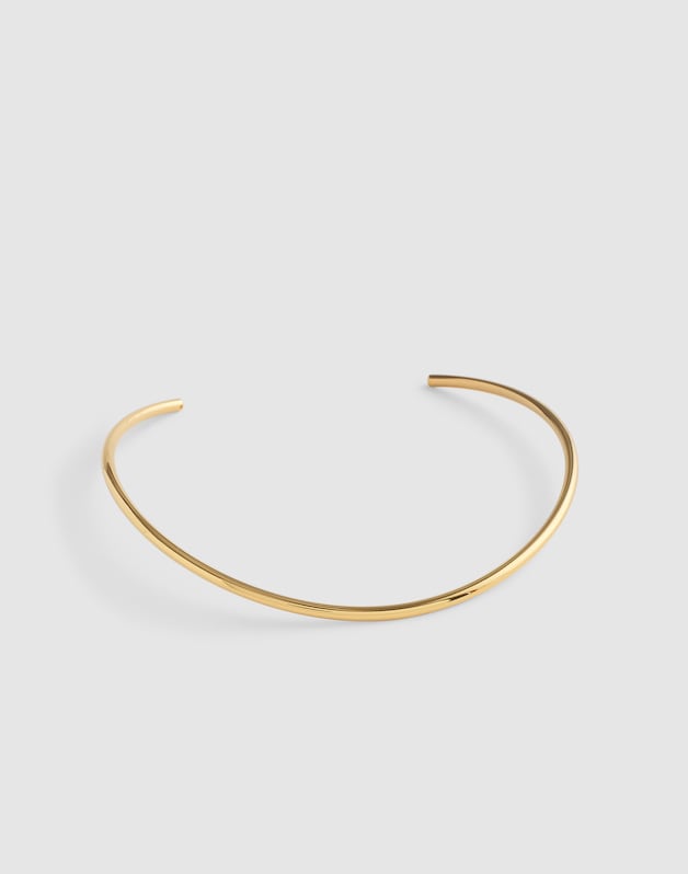 Wire Choker Necklace ANTIQUE GOLD