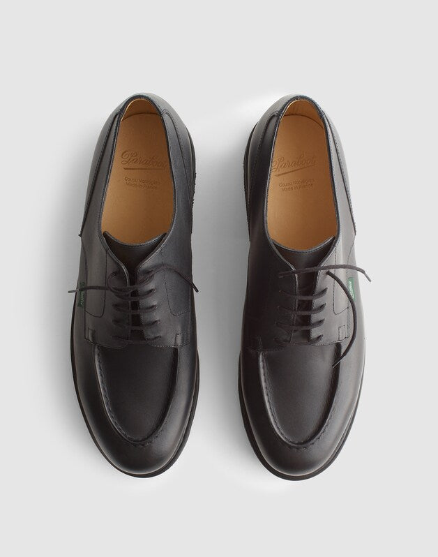 Paraboot Chambord Leather Derby Shoes BLACK
