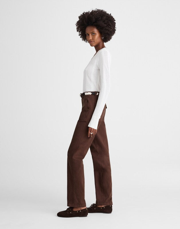 Utility Straight-Leg Pants ROASTED CHICORY