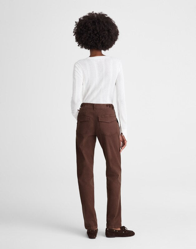 Utility Straight-Leg Pants ROASTED CHICORY