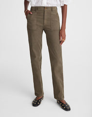 Utility Straight-Leg Pants FADED OLIVE