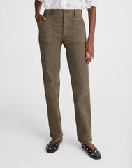 Utility Straight-Leg Pants FADED OLIVE