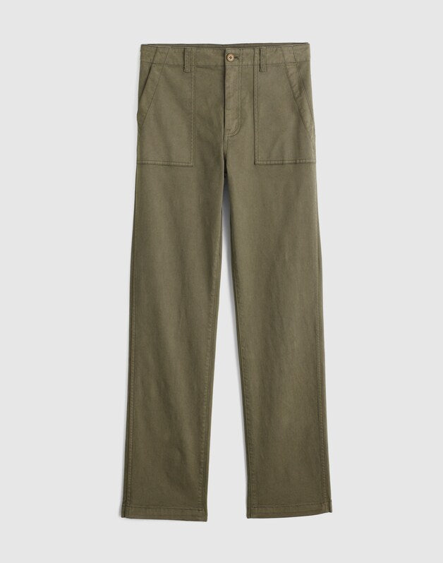 Utility Straight-Leg Pants FADED OLIVE