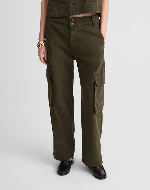 Utility Wide-Leg Trousers FADED IVY