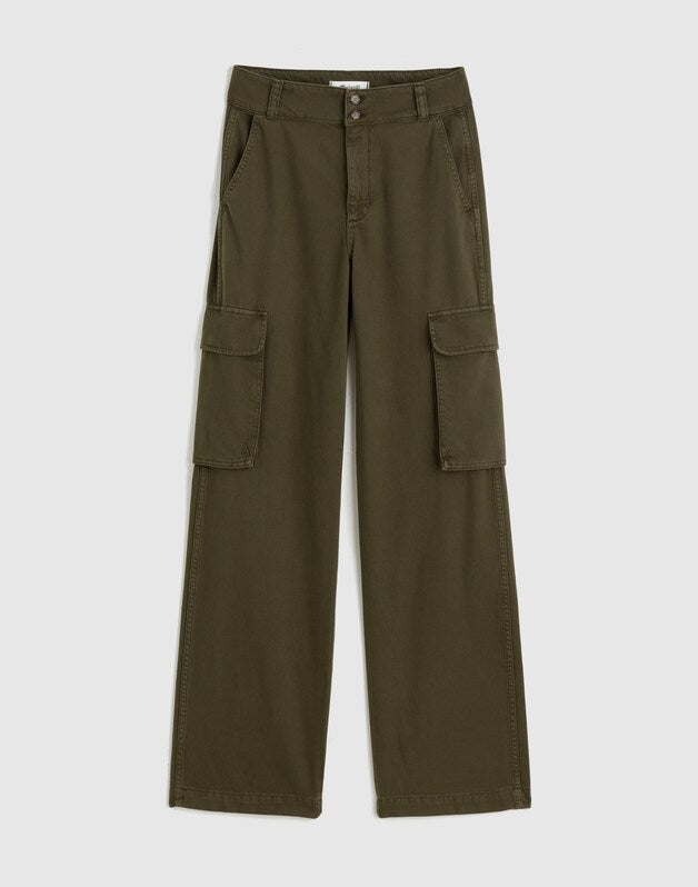 Utility Wide-Leg Trousers FADED IVY