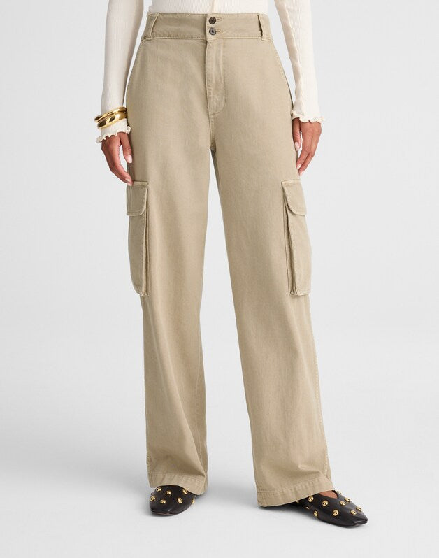 Utility Wide-Leg Trousers COASTAL DUNE