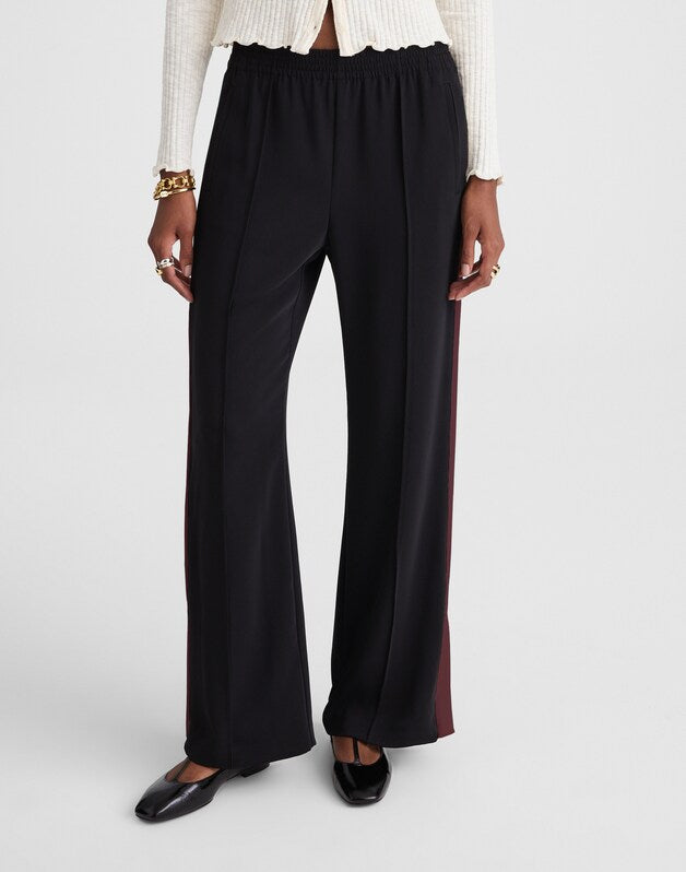 Pull-On Bootcut Track Pant JET BLACK