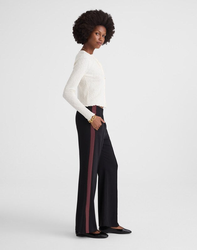 Pull-On Bootcut Track Pant JET BLACK