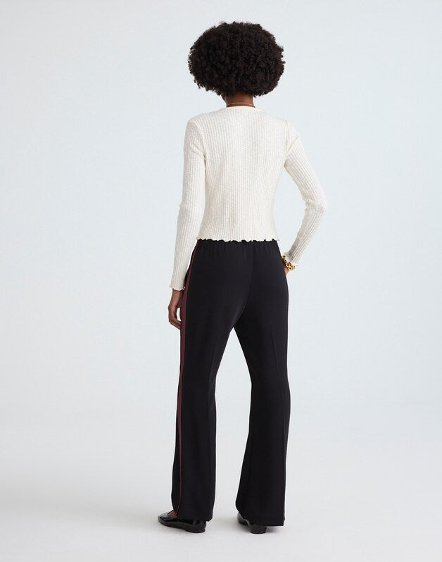 Pull-On Bootcut Track Pant JET BLACK