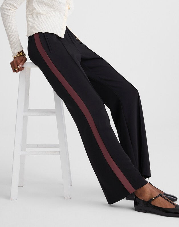 Pull-On Bootcut Track Pant JET BLACK