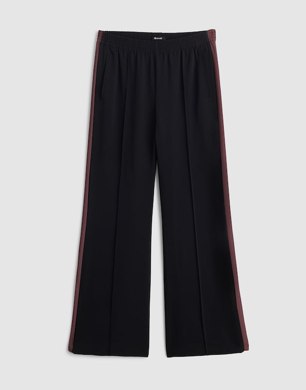 Petite Pull-On Bootcut Track Pant JET BLACK