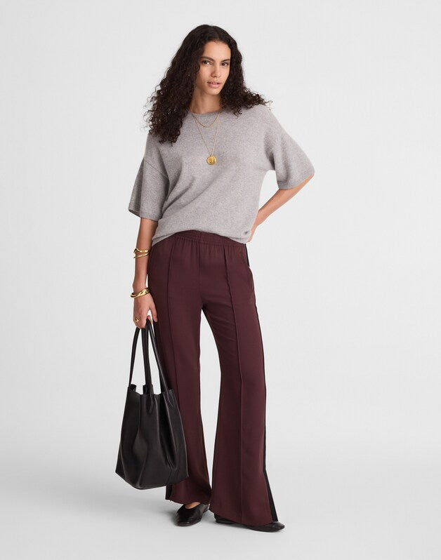 Pull-On Bootcut Track Pant CHOCOLATE RAISIN